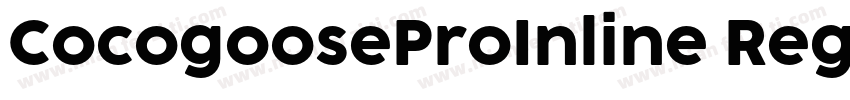 CocogooseProInline Regular字体转换